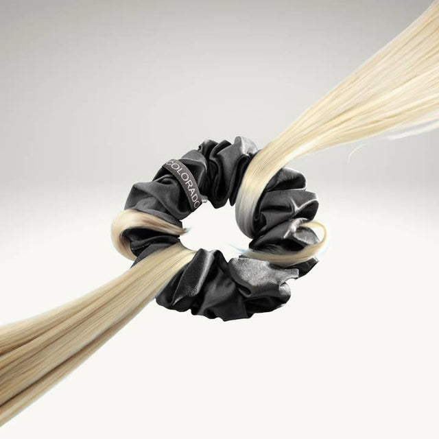 Silk Scrunchies Middies Midnight Black (Pack of 3)