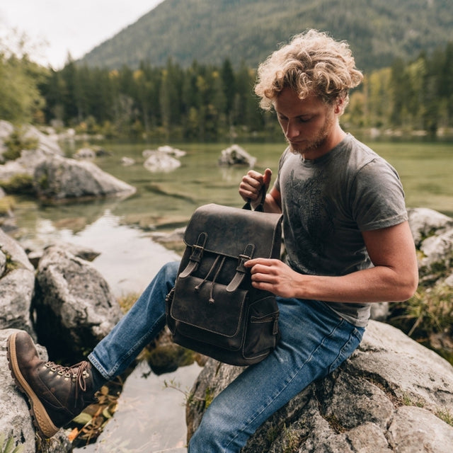 Handcrafted Leather Backpack