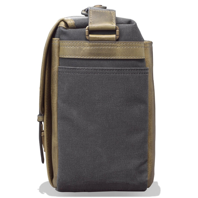 Canvas Leather Messenger Bag