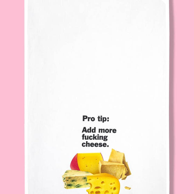 Pro Tip - Add More Cheese Dishtowel
