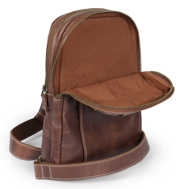 Leather Crossbody Bag with Adjustable Shoulder Strap
