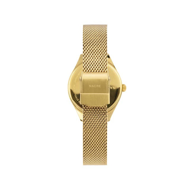 Mini Lune Watch - Gold - Gold Mesh