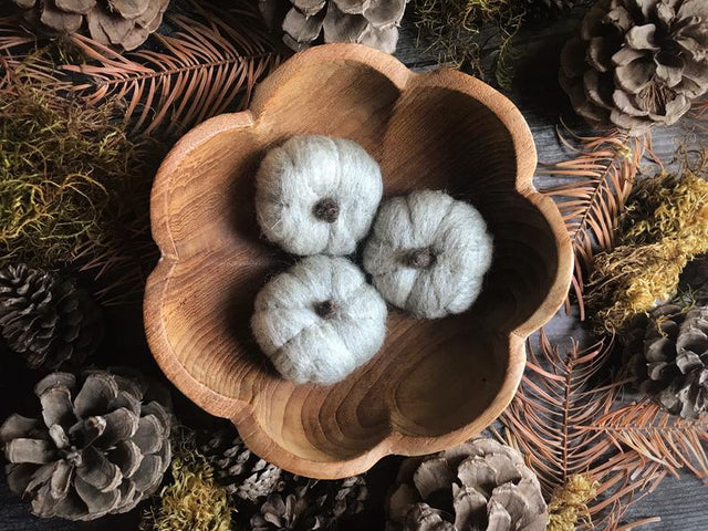 Felted Wool Mini Pumpkin