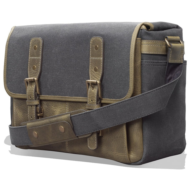 Canvas Leather Messenger Bag