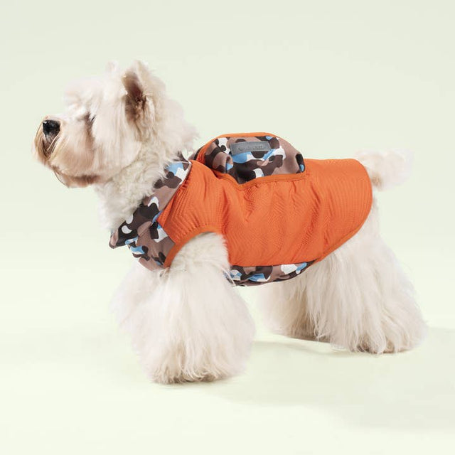 Capsule Travel Vest - Orange Camo