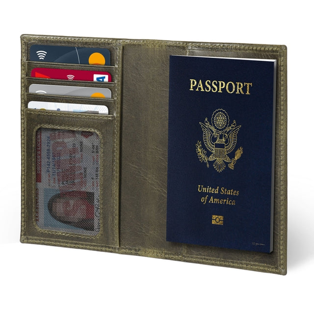 Leather Passport Case and Luggage Tag