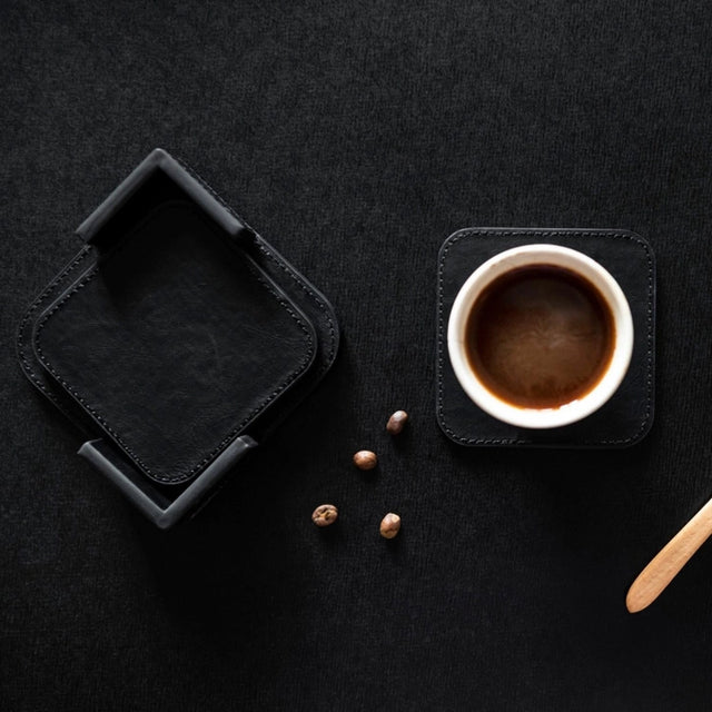 Leather Coasters - Set of 4