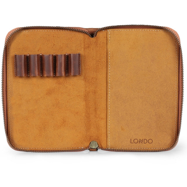 Leather Padfolio with Pencil Holder