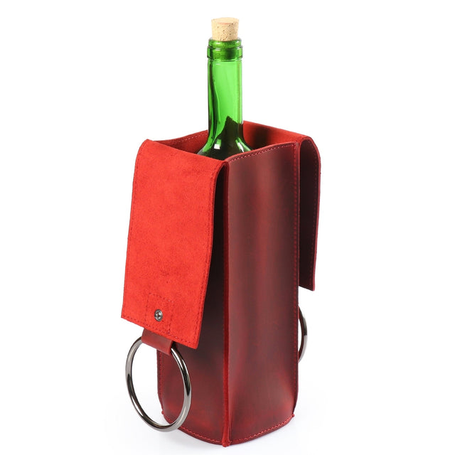 Leather Wine Bottle Holder
