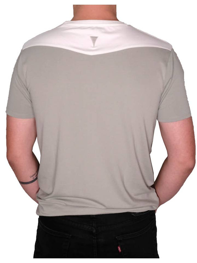 Short Sleeve Crew Collar (Olive Gray)