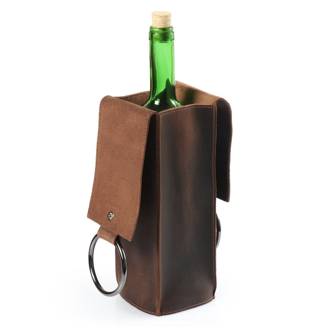 Leather Wine Bottle Holder
