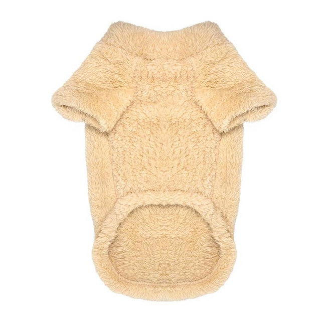 Soft Plush Pet Pullover - Cream