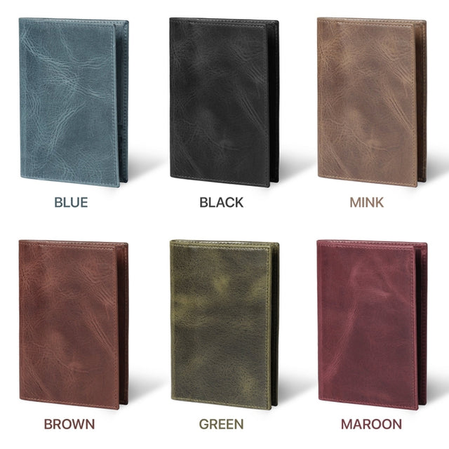 Leather Passport Case and Luggage Tag