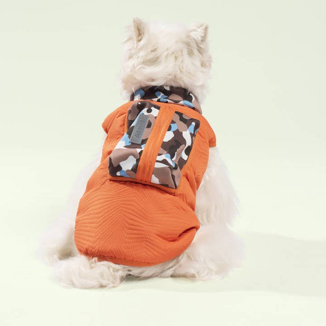 Capsule Travel Vest - Orange Camo