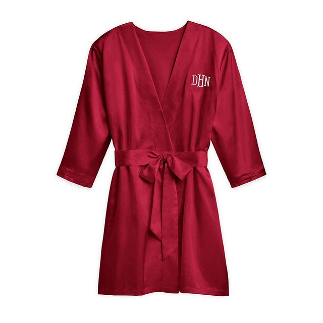 Satin Robe With Pockets