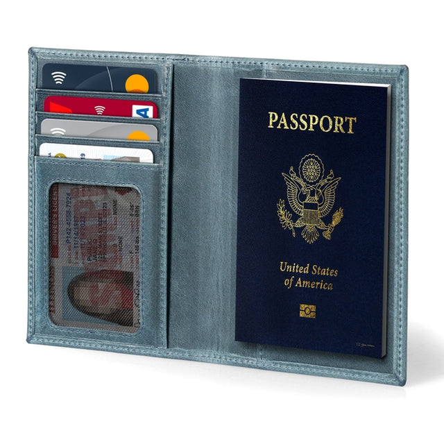 Leather Passport Case and Luggage Tag