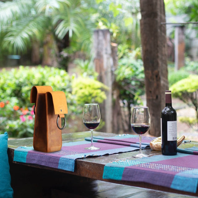 Leather Wine Bottle Holder