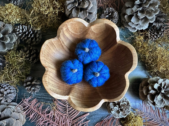 Felted Wool Mini Pumpkin