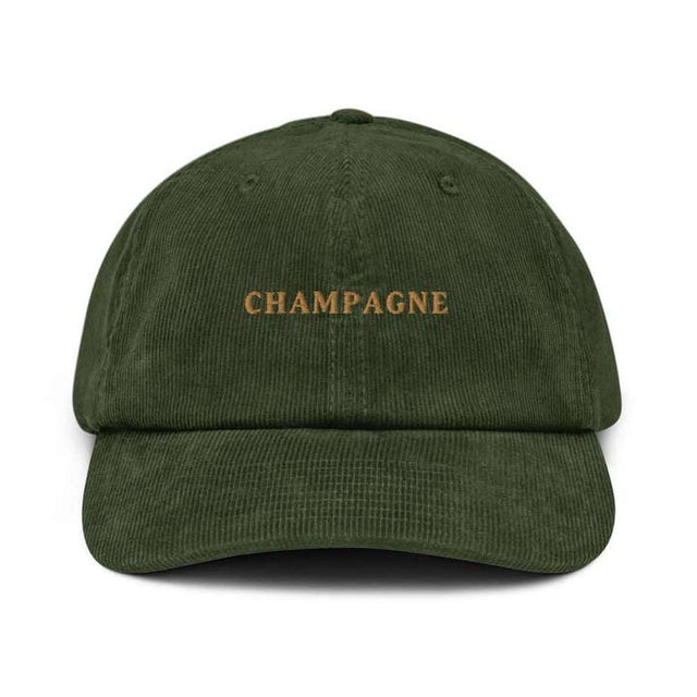 Champagne - Corduroy Embroidered Cap