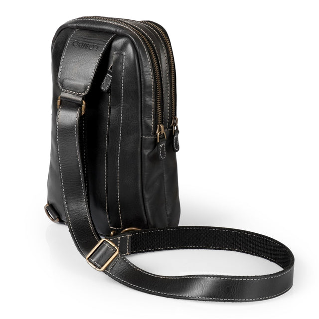 Leather Crossbody Bag with Adjustable Shoulder Strap