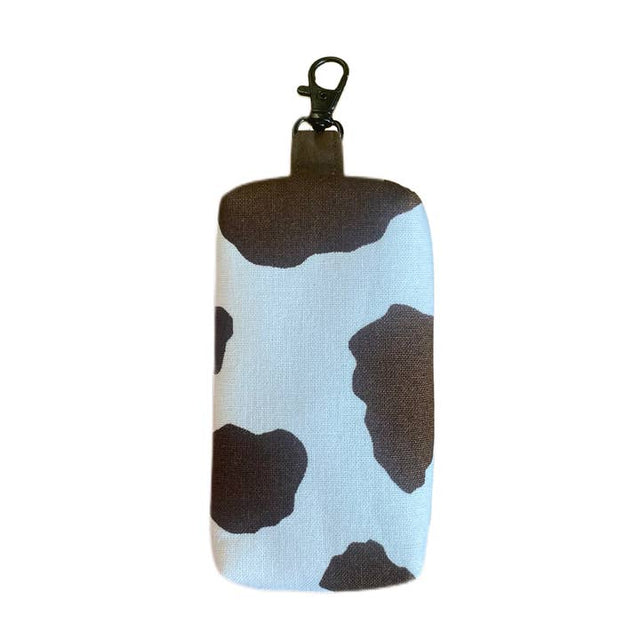 Chocolate Cow Print Dog Poop Bag Holder