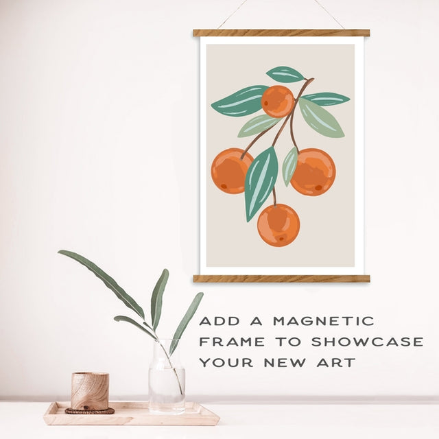 Citrus Branch Meditative Art Paint by Number Kit