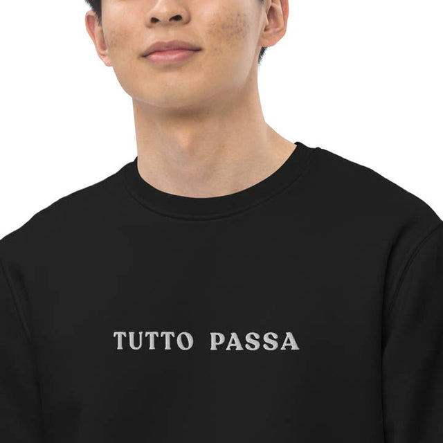 Tutto Passa - Organic Embroidered Sweatshirt