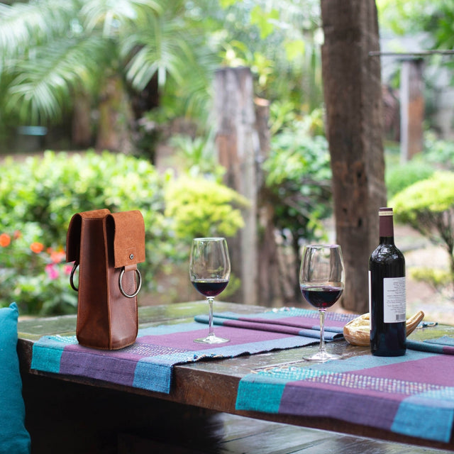Leather Wine Bottle Holder