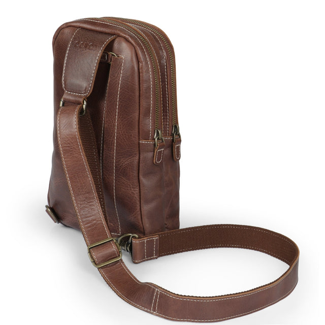 Leather Crossbody Bag with Adjustable Shoulder Strap