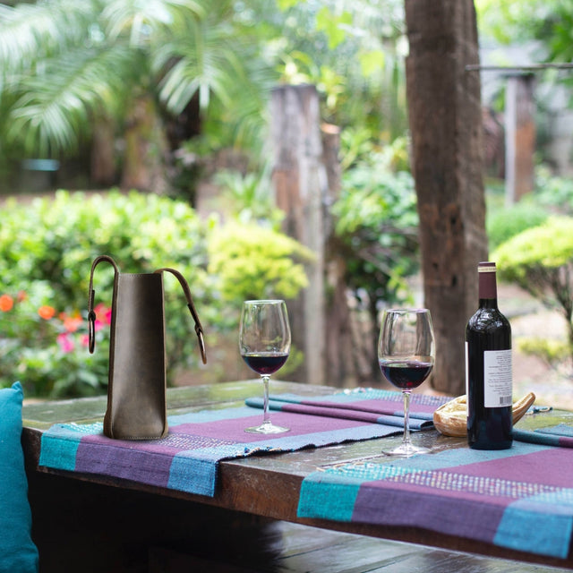Leather Wine Bottle Holder