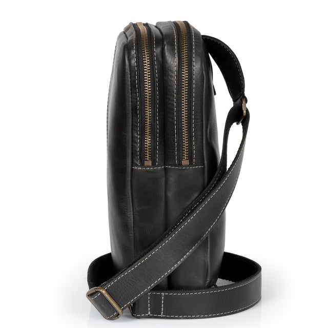 Leather Crossbody Bag with Adjustable Shoulder Strap