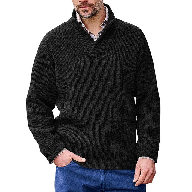 V Neck Knitted Sweater
