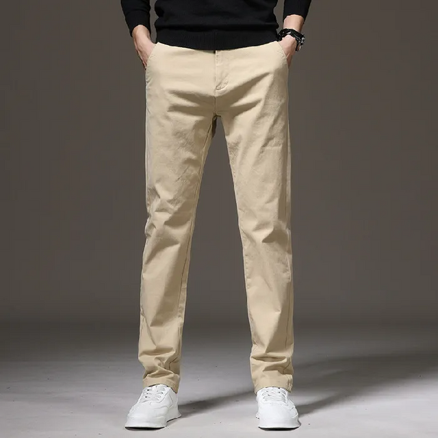 Cotton Casual Business Loose Straight Pants