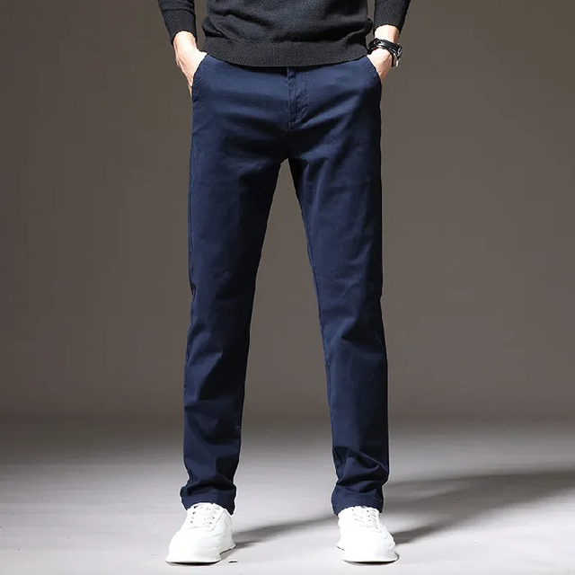 Cotton Casual Business Loose Straight Pants