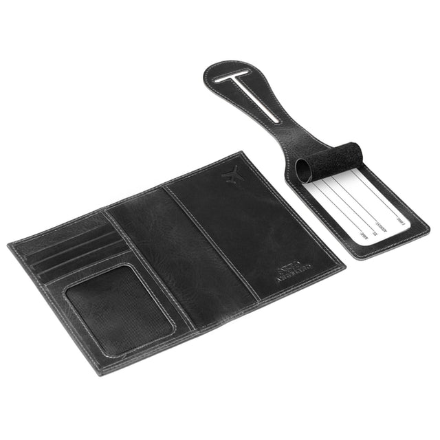 Leather Passport Case and Luggage Tag