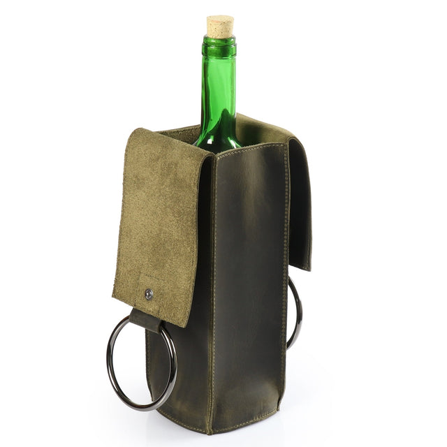 Leather Wine Bottle Holder