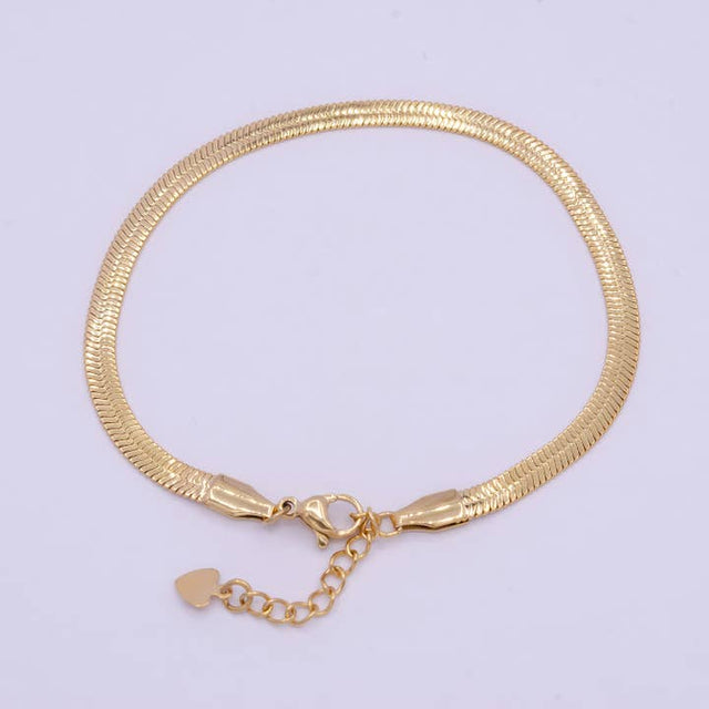 Herringbone Snake Chain Bracelet