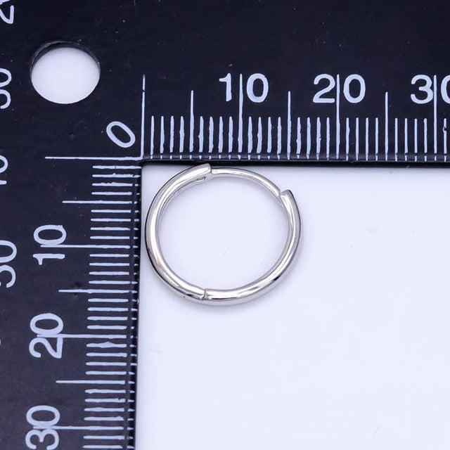 S925 Sterling Silver Huggie Earrings