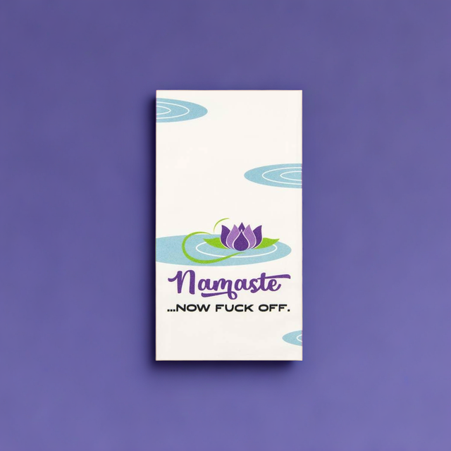 Namaste...Now Fuck Off Dishtowel