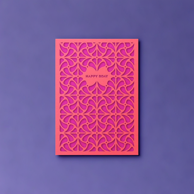 Happy Bday Garden Layered Card