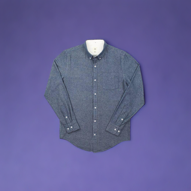 Dark Teal Twill Brushed Flannel