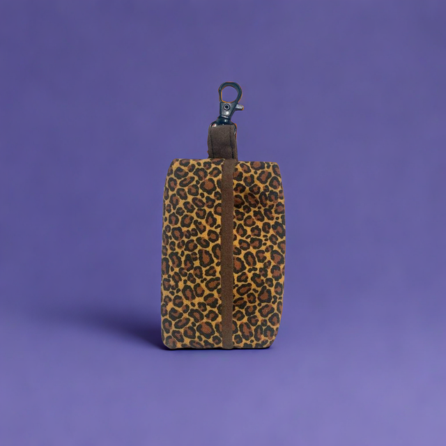 Cheetah Print Dog Poop Bag Holder