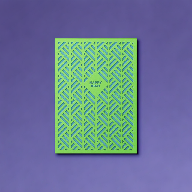 Happy Bday Grove Layered Card