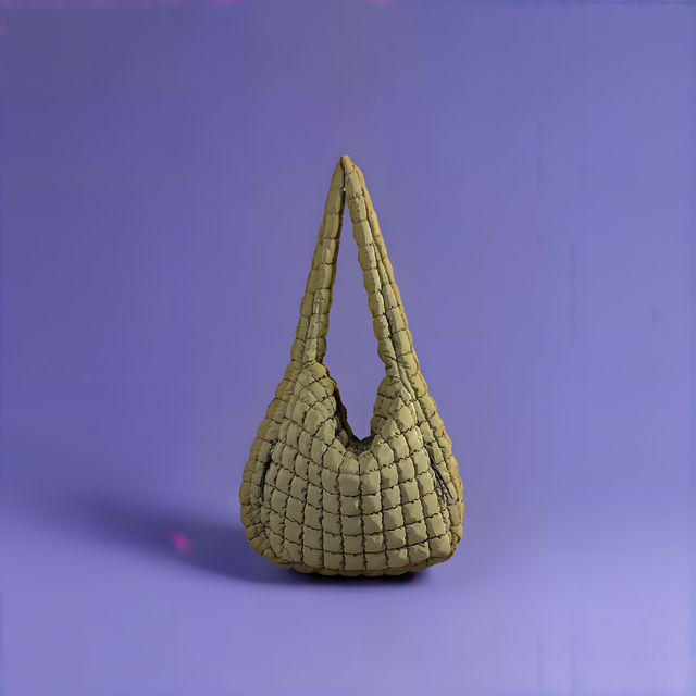 Oversized Quilted Carryall Crossbody Bag