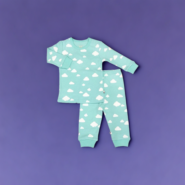 Pattern Prints Long Sleeve Lounge Set