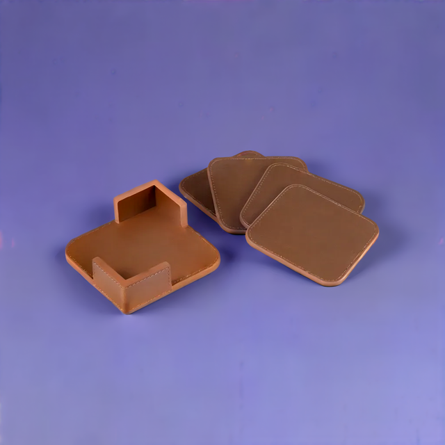 Leather Coasters - Set of 4
