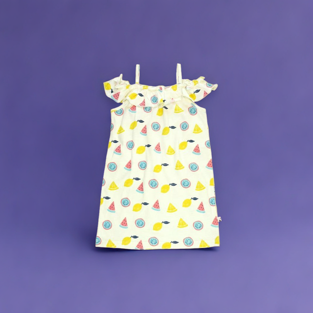 Ruffle Shoulder Dress