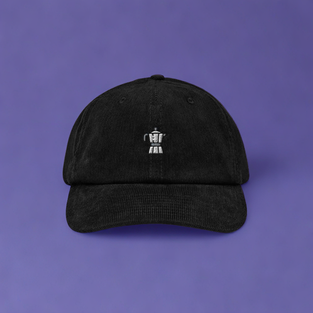Italian Coffee - Corduroy Embroidered Cap