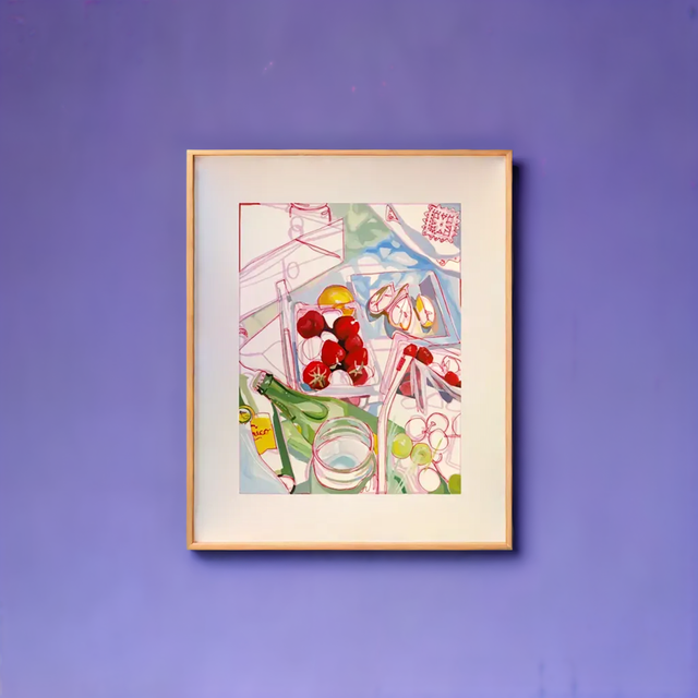 California Picnic Lemons & Berries Print