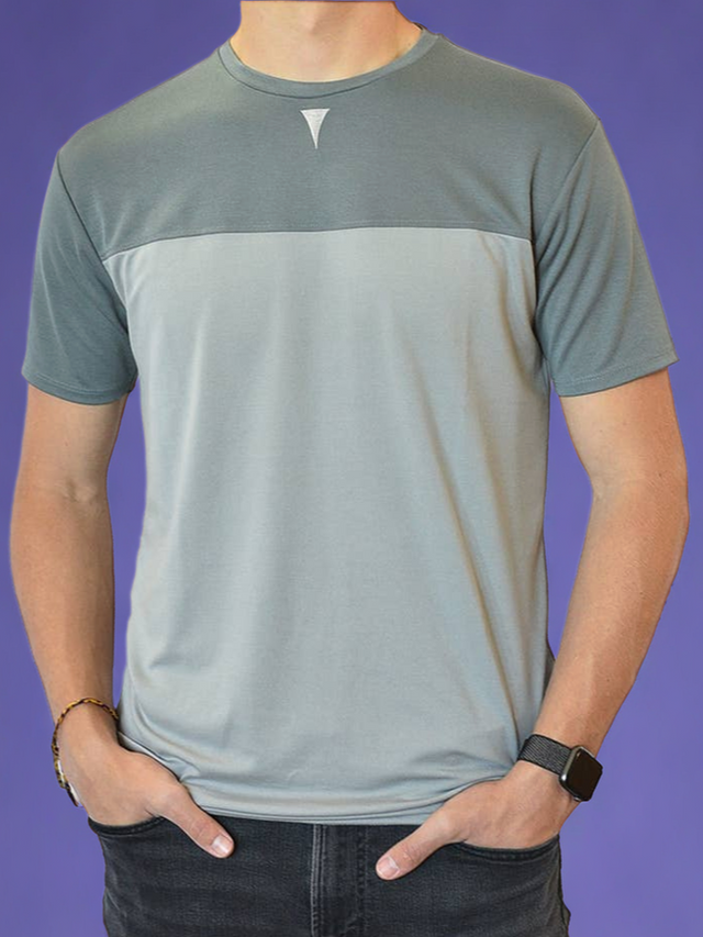 Short Sleeve Crew Collar (Dark Gray)